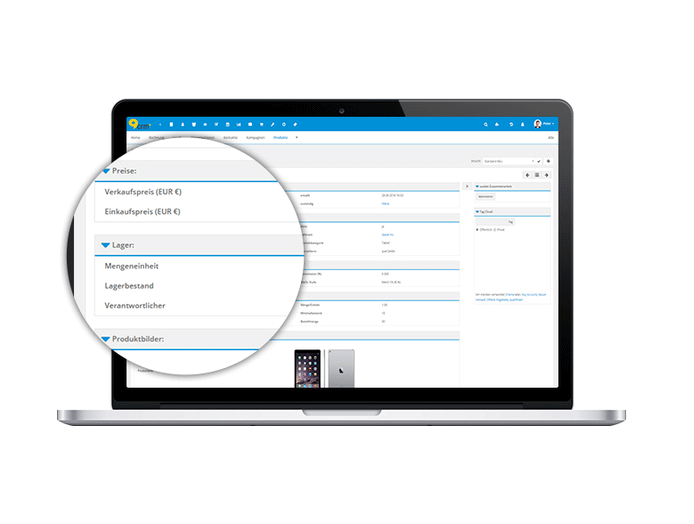 CRM+ mit ERP Feature