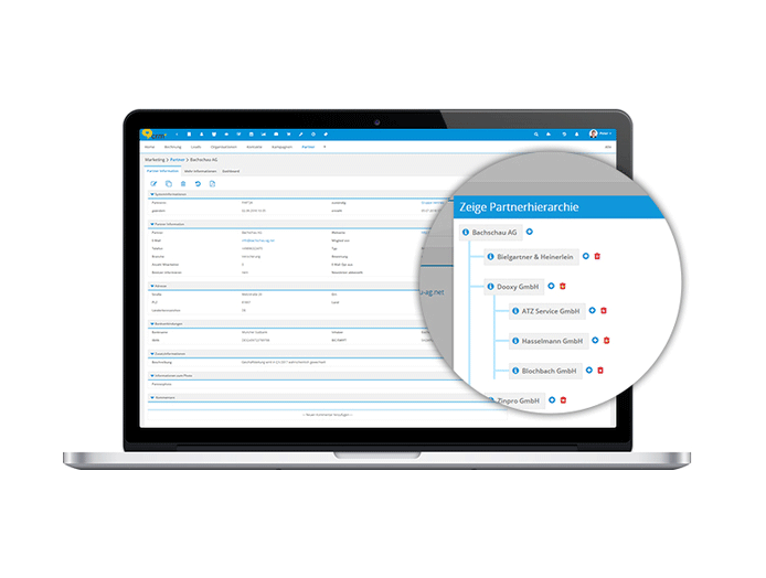 einfaches Management mit Vertriebspartner