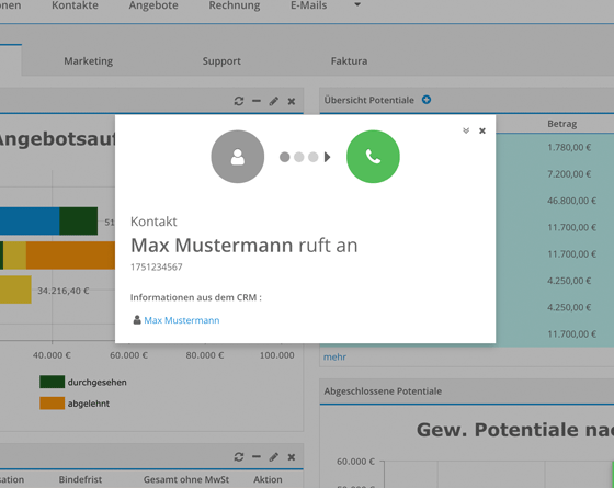 Clarity und CRM+ verknüpft