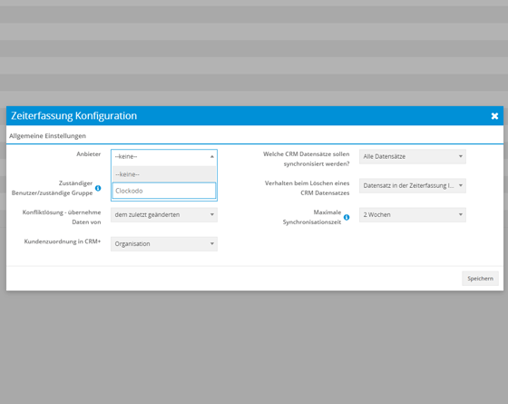 Clockodo und CRM+ verknüpft