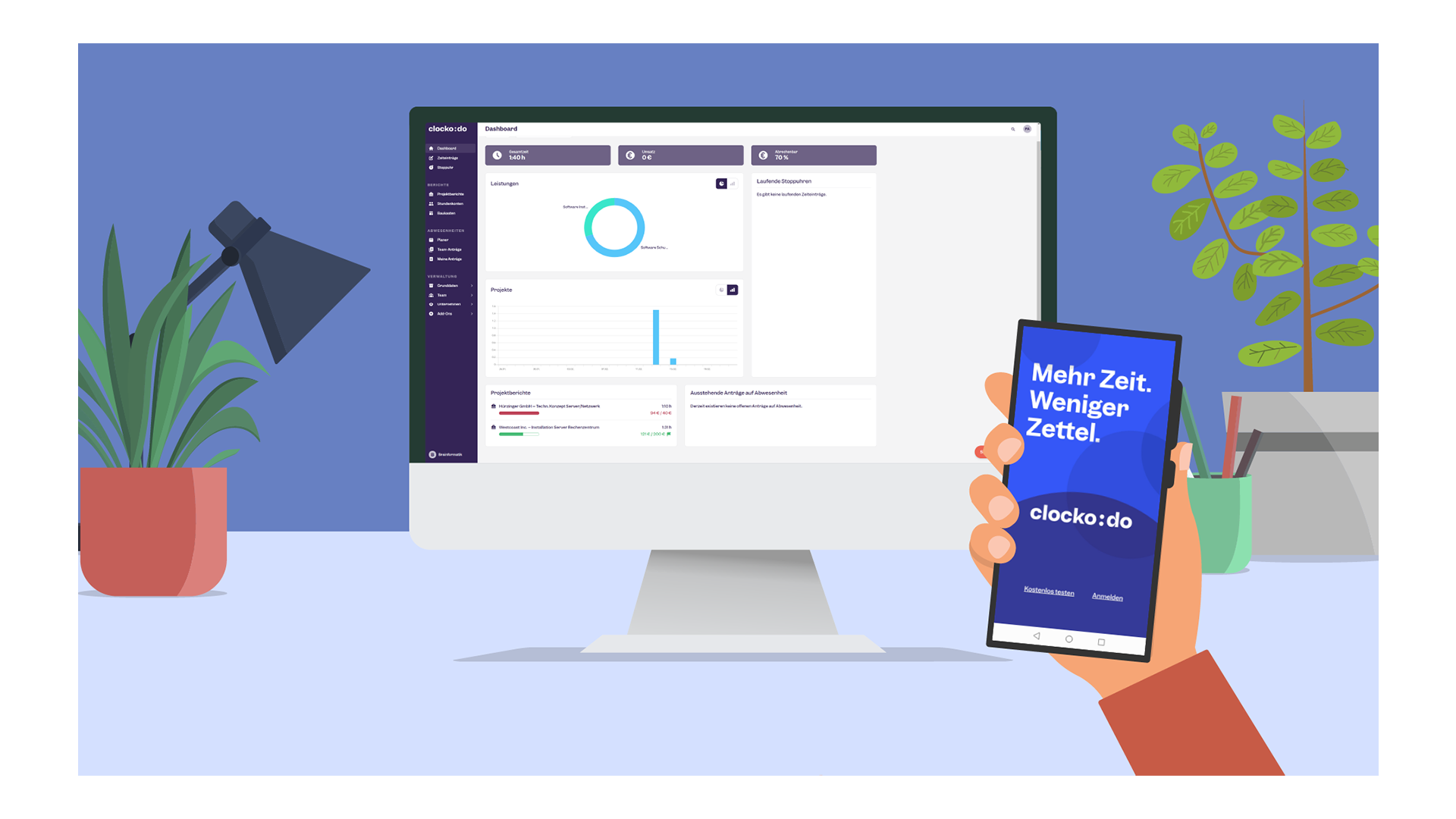 Einfache & digitale Zeiterfassung