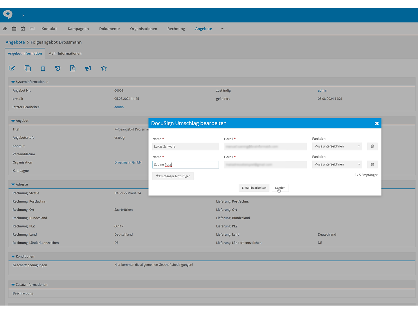 Unterschriften einfach & schnell einholen